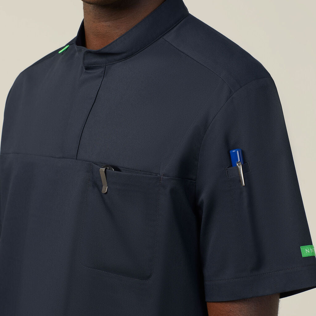 NNT Doherty Mandarin Collar Scrub Top (CATRFN)