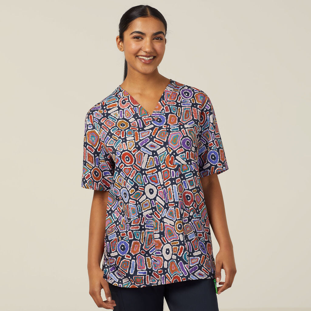 NNT Water Dreaming Indigenous Scrub Top (CATRG9)