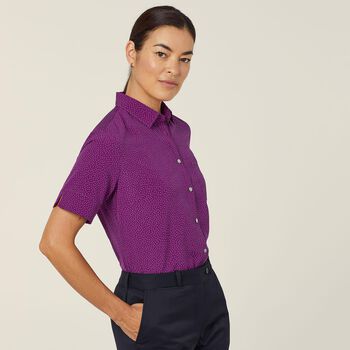 NNT Uniforms Silvi Spot Print S/S Shirt(CATU7H)