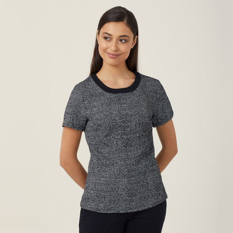 NNT Uniforms Textured Tweed Shell Top(CATUDG)