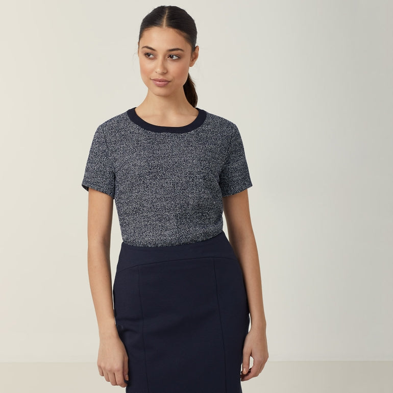 NNT Uniforms Textured Tweed Shell Top(CATUDG)