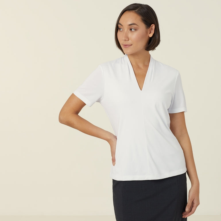 NNT Uniforms V Neck Jersey Short Sleeve Top(CATUHP)