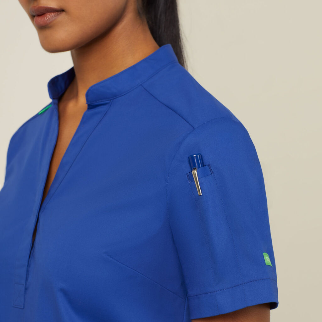 NNT Blackburn Mandarin Collar Scrub Top (CATUMM)