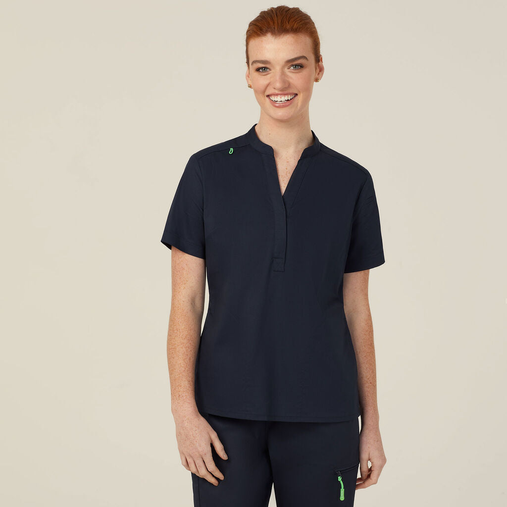 NNT Blackburn Mandarin Collar Scrub Top (CATUMM)