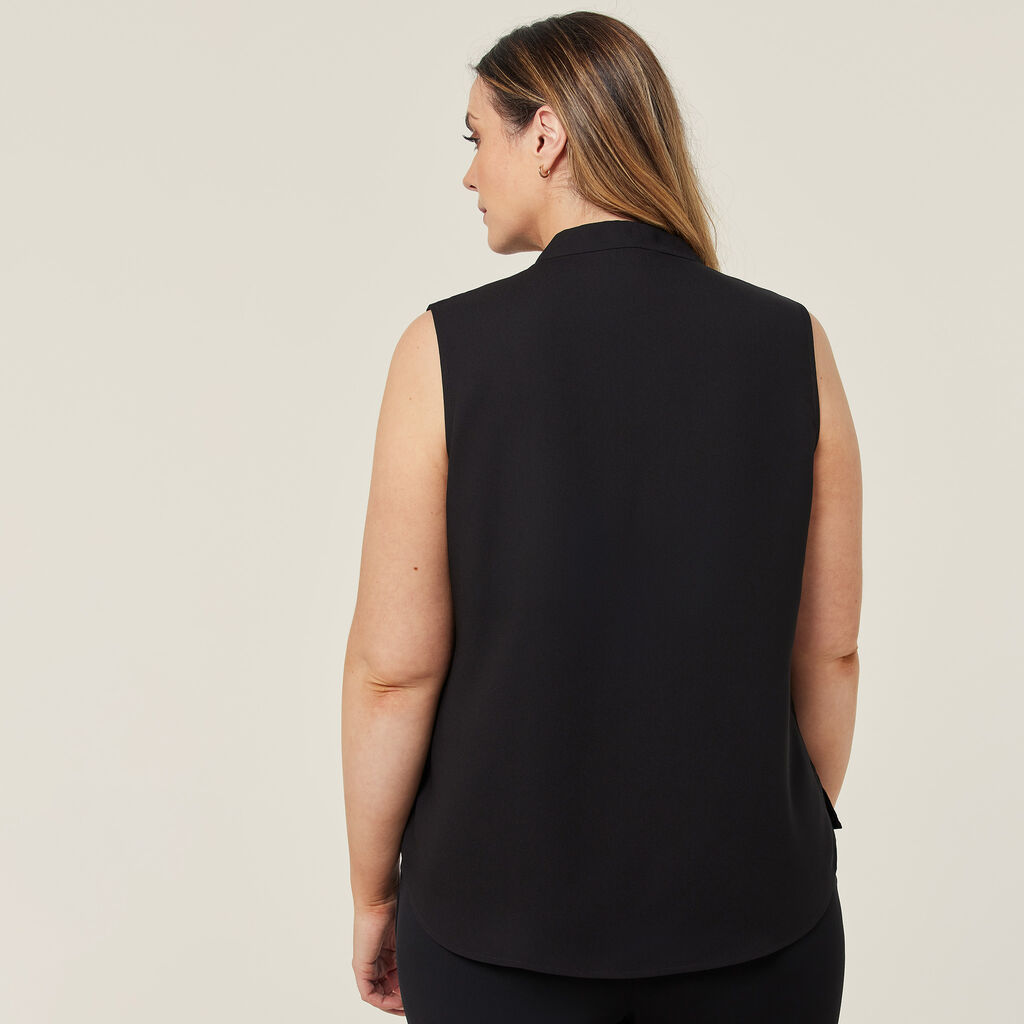 NNT Sleeveless Satin Back Crepe Blouse (CATUQX)