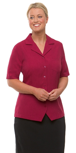 City Collection-City Collection Ezylin OverBlouse-6 / Red-Corporate Apparel Online - 2