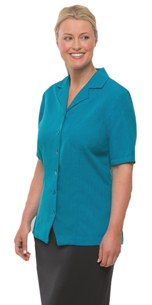 City Collection-City Collection Ezylin OverBlouse-6 / Teal-Corporate Apparel Online - 4