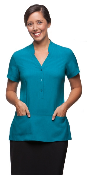 City Collection-City Collection Ezylin Tunic-6 / Teal-Corporate Apparel Online - 2