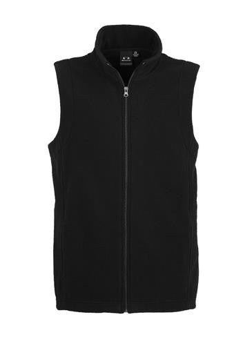 Biz Collection-Biz Collection Mens Plain Microfleece Vest-Black / XS-Corporate Apparel Online - 3
