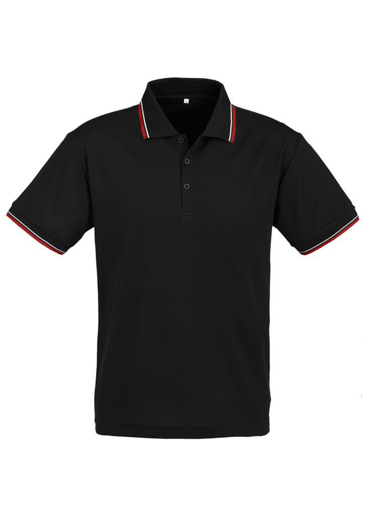 Biz Collection-Biz Collection Mens Cambridge Polo-Black / Red / White / Small-Corporate Apparel Online - 2