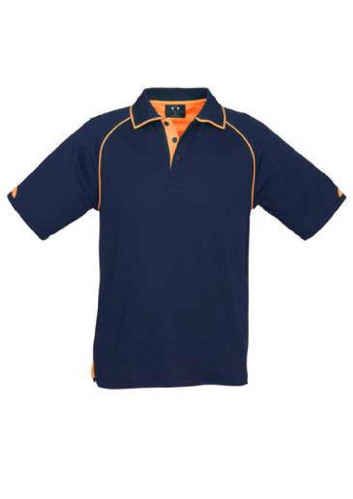 Biz Collection-Biz Collection Mens Fusion Polo-Navy / Fluro Orange / Small-Corporate Apparel Online - 4