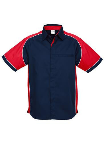 Biz Collection-Biz Collection Mens Nitro Shirt-Navy / Red / White / S-Corporate Apparel Online - 12