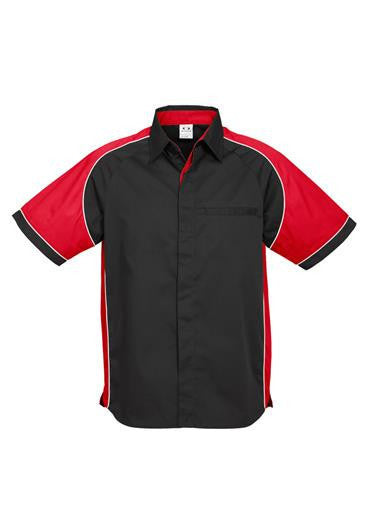 Biz Collection-Biz Collection Mens Nitro Shirt-Black / Red / White / S-Corporate Apparel Online - 6