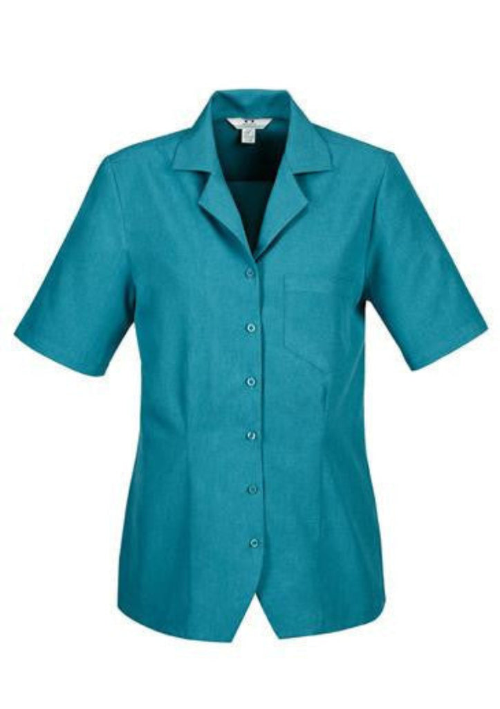 Biz Collection-Biz Collection Ladies Oasis Plain Overblouse-Teal / 6-Corporate Apparel Online - 5