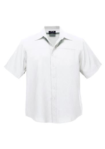 Biz Collection-Biz Collection Mens Plain Oasis Short Sleeve Shirt-White / S-Corporate Apparel Online - 2