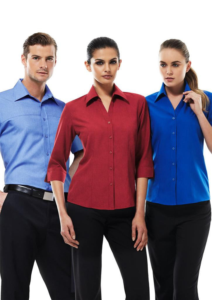 Biz Collection-Biz Collection Ladies Plain Oasis Shirt-3/4 Sleeve--Corporate Apparel Online - 1