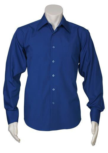 Biz Collection-Biz Collection Mens Metro Long Sleeve Shirt-Royal / S-Corporate Apparel Online - 6