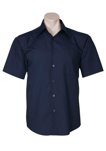 Biz Collection-Biz Collection Mens Metro Short Sleeve Shirt-Navy / S-Corporate Apparel Online - 7