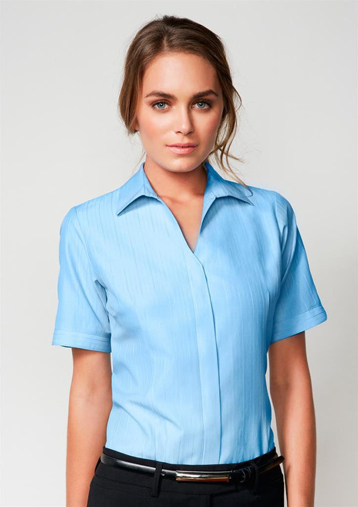 Biz Collection-Biz Collection Preston Ladies Short Sleeve Shirt--Uniform Wholesalers - 1