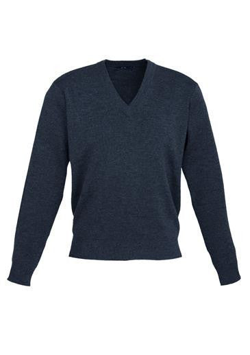Biz Collection-Biz Collection Mens Woolmix L/S Pullover-Navy / XS-Corporate Apparel Online - 2