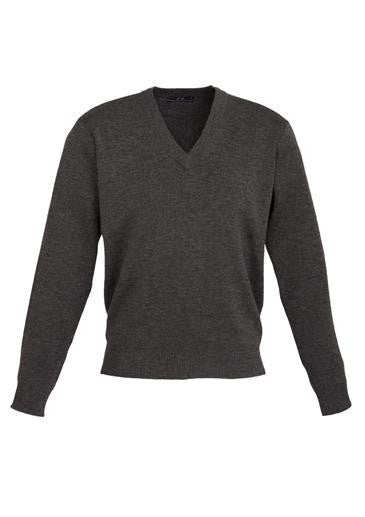 Biz Collection-Biz Collection Mens Woolmix L/S Pullover-Charcoal / XS-Corporate Apparel Online - 4